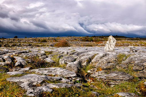 The karst hills of The Burren, County Clare, Ireland