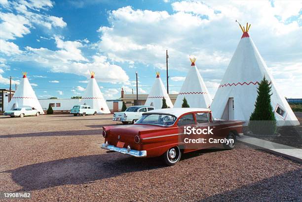 Wigwam Motel - Fotografie stock e altre immagini di Route 66 - Route 66, Arizona, Holbrook - Arizona