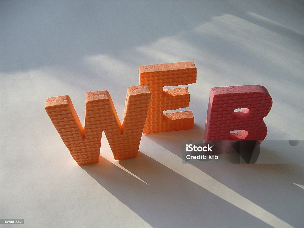 The word, Web outdoor web Back Lit Stock Photo