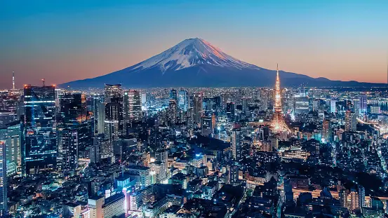 Tokyo city in Japan
