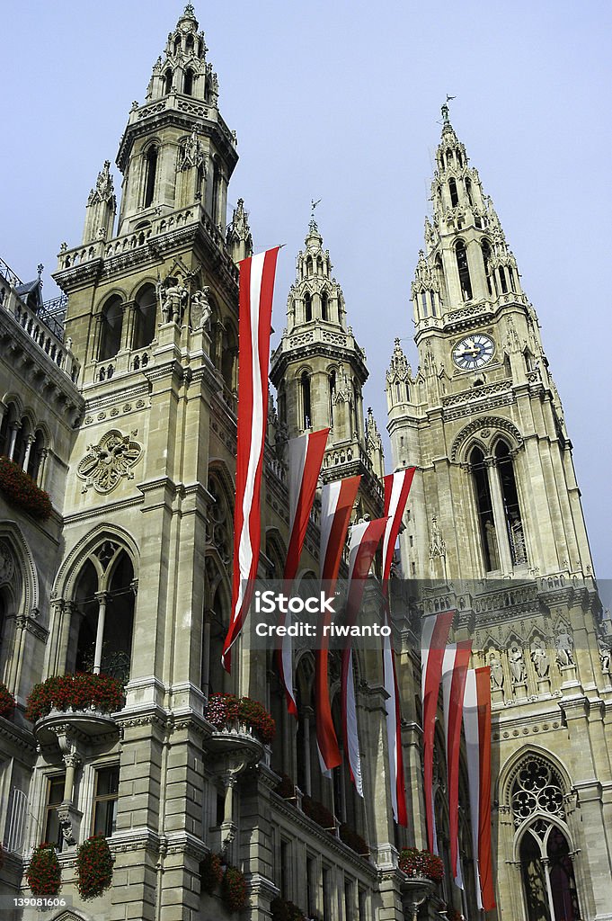 Österreichische Flagge - Lizenzfrei Feiern Stock-Foto