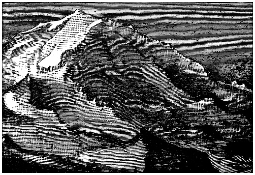 Antique illustration of USA, Washington landmarks and companies: Mount Tacoma, or Rainier