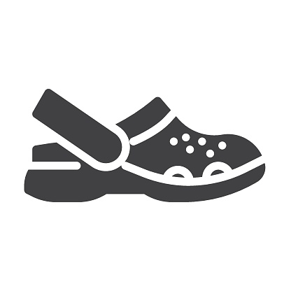 Sandals shoe vector icon. filled flat sign for mobile concept and web design. Rubber slippers glyph icon. Symbol, logo illustration. Vector graphics