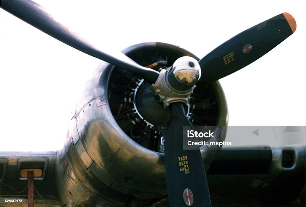 B - 17 bomber moteur de la Seconde guerre mondiale - Photo de Avion libre de droits