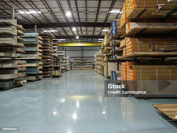 The Warehouse Stock Photo - Download Image Now - Diminishing Perspective, Factory, Horizontal