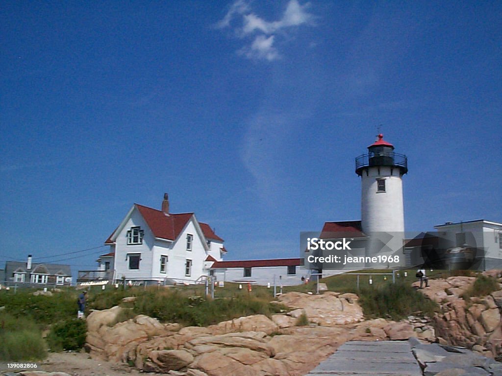 Eastern Point Lighthouse Eastern Point Lighthouse in Gloucestor, Massachusetts Acute Angle Stock Photo