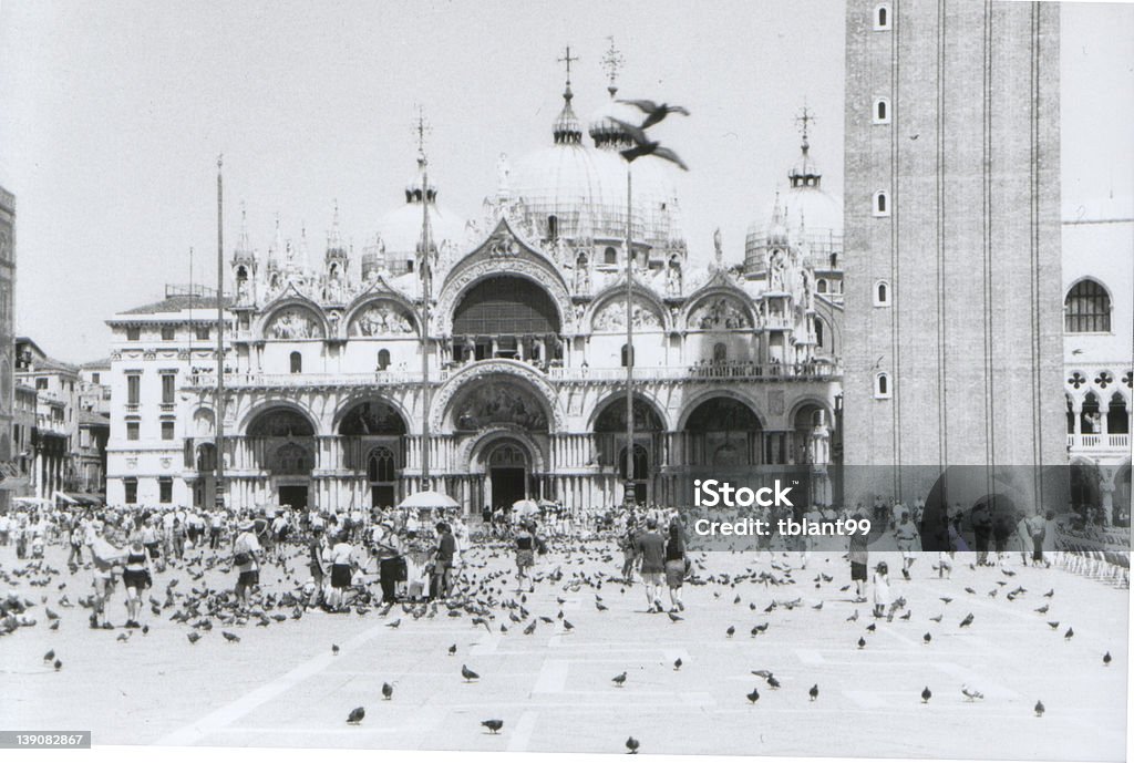 San Marco Piazza Sovraesposizione - Foto stock royalty-free di Arrangiare