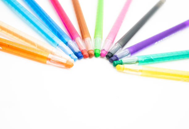 istock Color pencil isolated on white background, selective focus 1390830669
