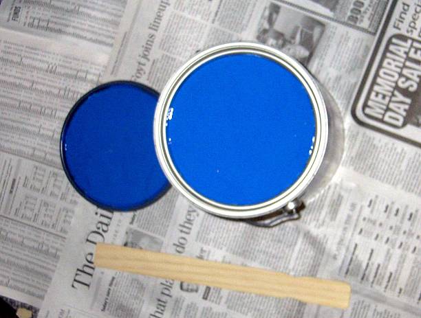 Blue Paint stock photo