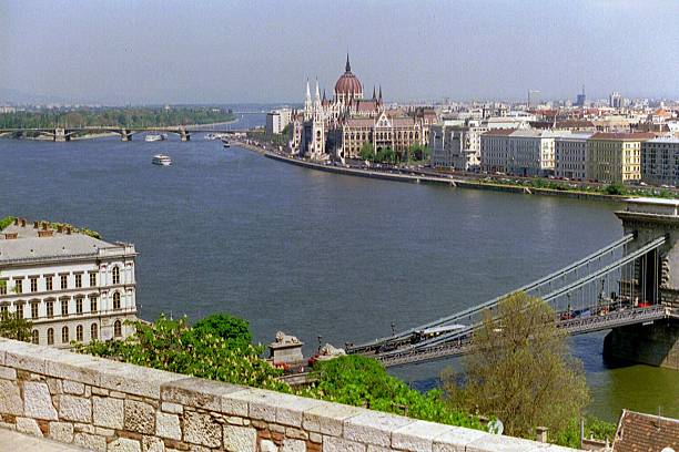 Budapest & River Danube stock photo