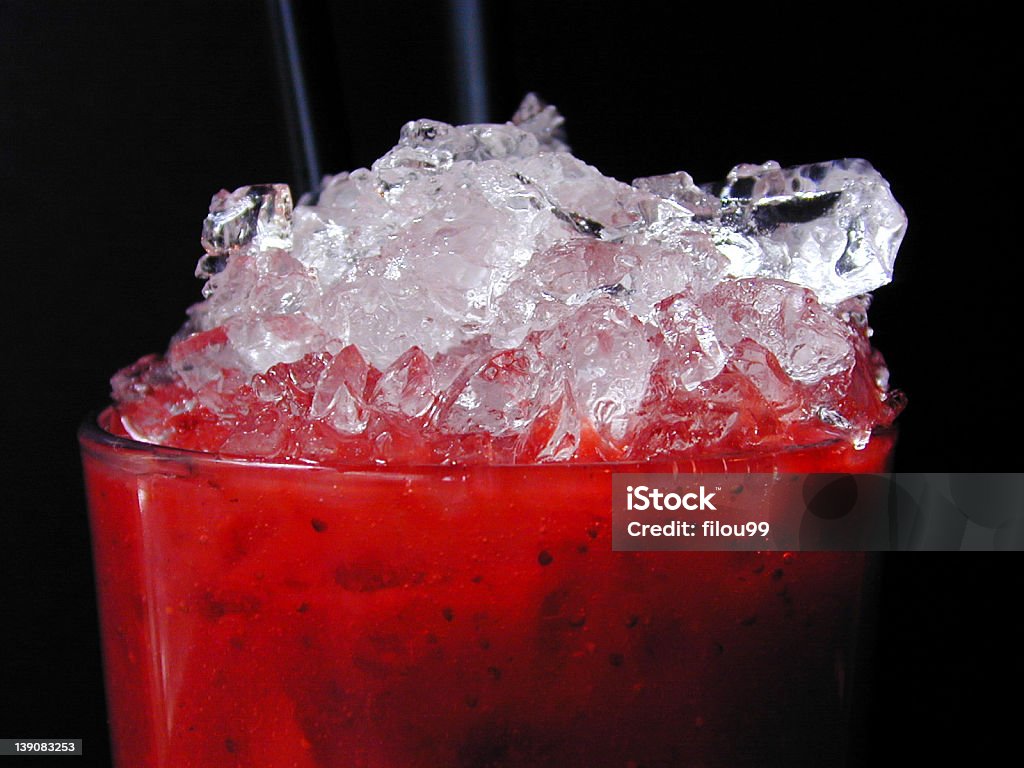 Cocktail de morango daiquiri plano - Royalty-free Bebida Foto de stock