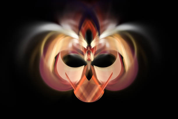 Glowing alien UFO fractal, computer generated abstract background, 3D rendering