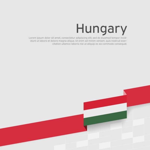 ilustraciones, imágenes clip art, dibujos animados e iconos de stock de fondo de la bandera de hungría. estandarte patriótico húngaro, portada. bandera de color cinta de hungría sobre un fondo blanco. cartel nacional. diseño plano tricolor vectorial - hungary hungarian culture hungarian flag flag