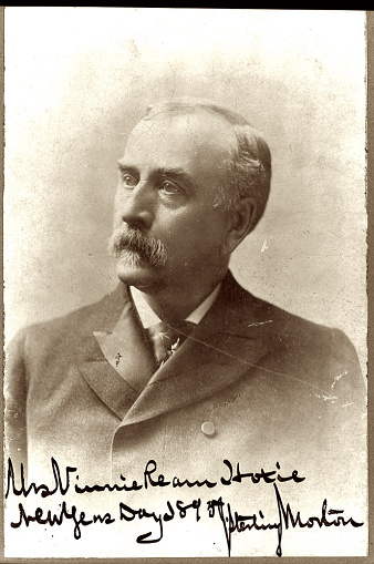 Vintage illustration after a photograph of  Senator Hernando DeSoto Money an American politician from the state of Mississippi, 1890s, 19th Century
