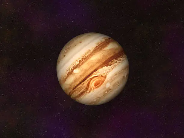 A computer generated image of Jupiter