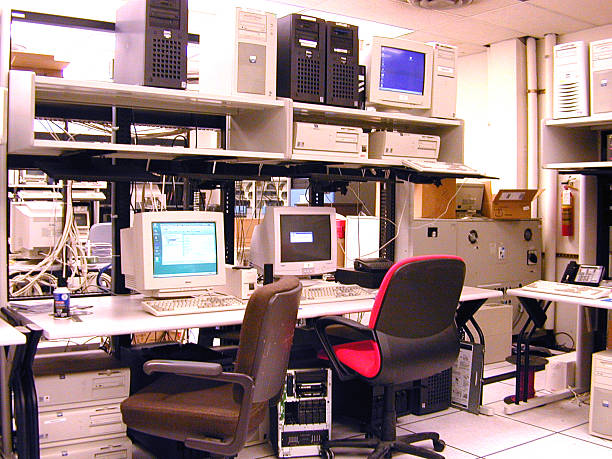 sala de computador - unix imagens e fotografias de stock