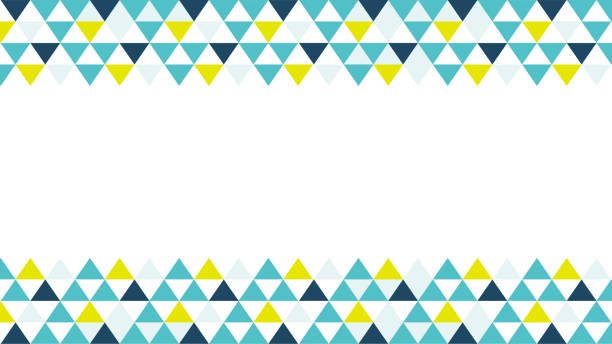 This is an illustration of a triangle-patterned frame with a fresh, summery image. This is an illustration of a triangle-patterned frame with a fresh, summery image. trigone stock illustrations