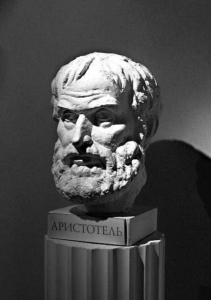 Aristotle's Bust Aristotle's Bust (plaster) aristotle stock pictures, royalty-free photos & images