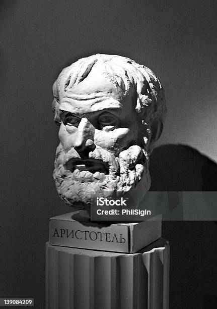 Aristotles Bust Stock Photo - Download Image Now - Aristotle, Philosopher, Greek Culture