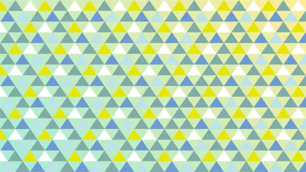 Vector illustration of This is a background illustration of a triangle pattern with colorful early summer imagery.