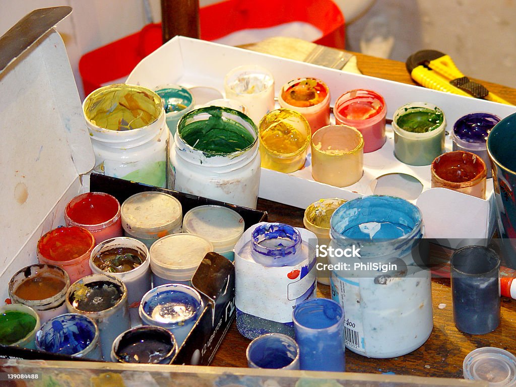 Satz von Farben, in Unordnung - Lizenzfrei Bunt - Farbton Stock-Foto