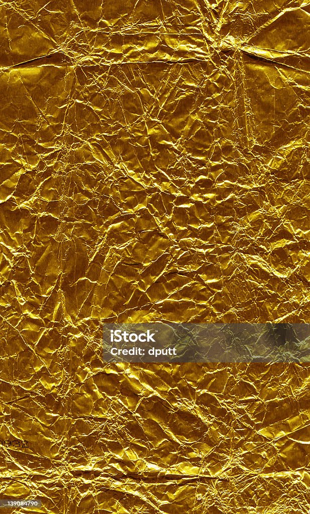 Golden Foil This crackeled and creased golden foil candy bar wrapper makes a great texture  Crumpled Stock Photo