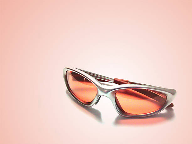 Looking Through Rose Colored Glasses stock photo