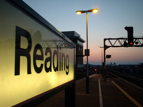istock Illuminated Sign on Reading Railway Station 139085037