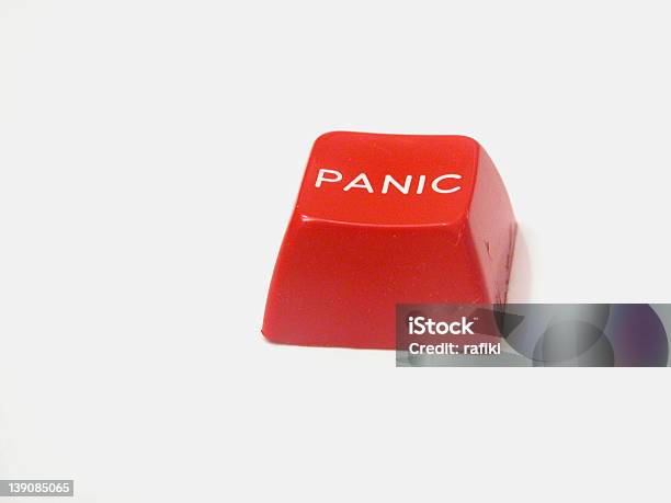 Botão Panic - Fotografias de stock e mais imagens de Aterrorizado - Aterrorizado, Branco, Cor de rosa