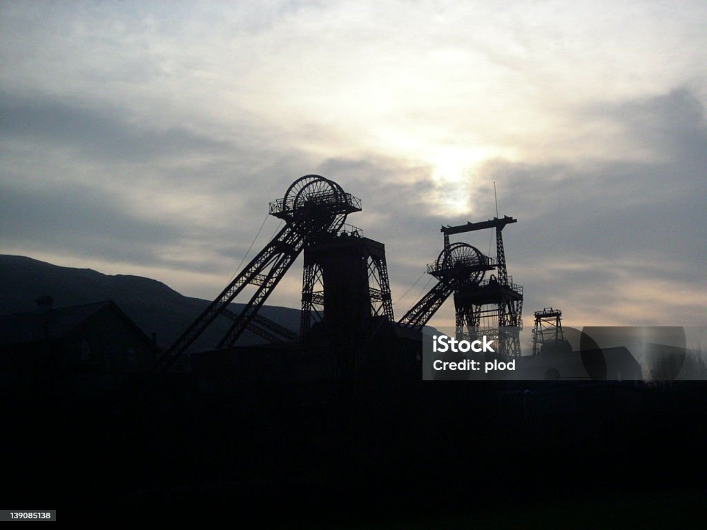 De Rhondda Heritage Park - Foto de stock de Mina de carvão royalty-free