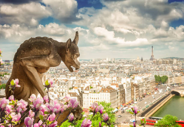 istock Gargoyle of Paris 1390853836