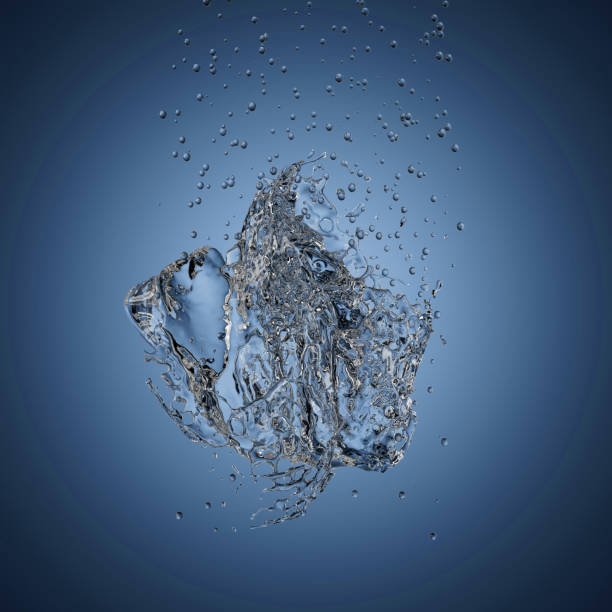 mercury metal, drops of metallic liquid mercury