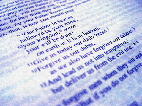 rendered image of The Lord's Prayer. Taken with Canon Powershot G3