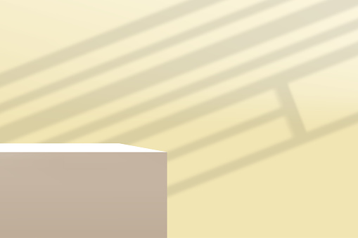 Product Stage Platform With Window Shadow On Background Vector Stock ...