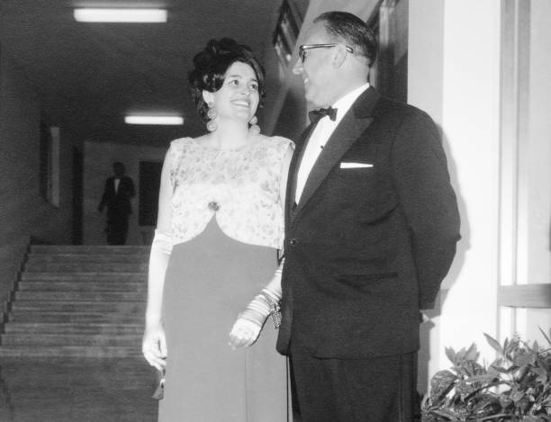 istock Couple at a party in 1950. 1390859851