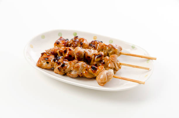 istock Yakitori, Japanese style skewered chicken 1390862708