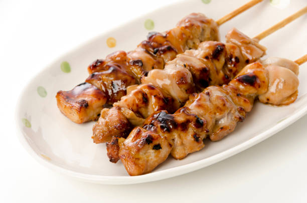 istock Yakitori, Japanese style skewered chicken 1390862716