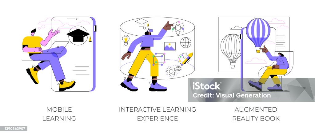 Learning Tools Abstract Image Interactive Learning Abstract Concept Vector Illustrations Stock ...