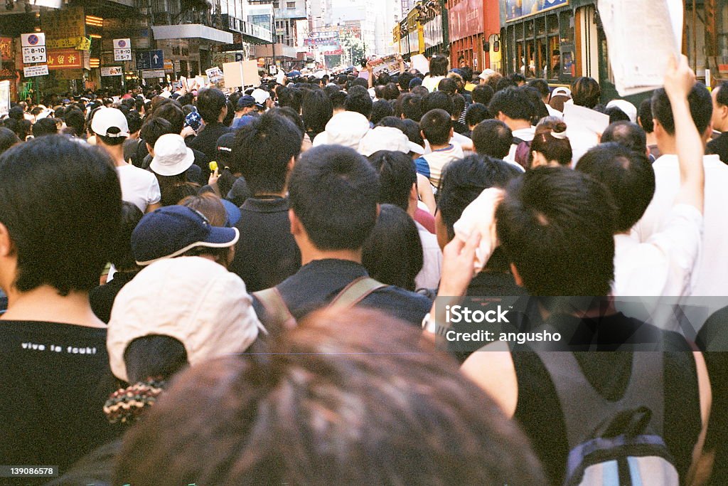 We don't like the performance of our government 500,000 Hong Kong peopletook to the streets to protect their rights are justifiably worriedmunhappy and feel insecure due to the pending legislation of Article 23 in Hong Kong Protest Stock Photo