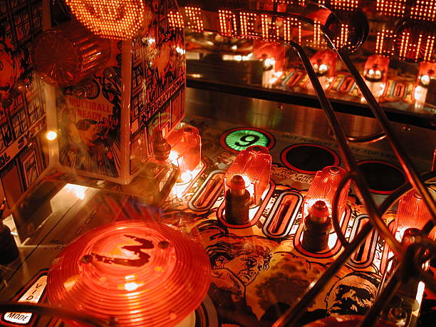 Midnight Pinball Pinball machine. pinball machine stock pictures, royalty-free photos & images