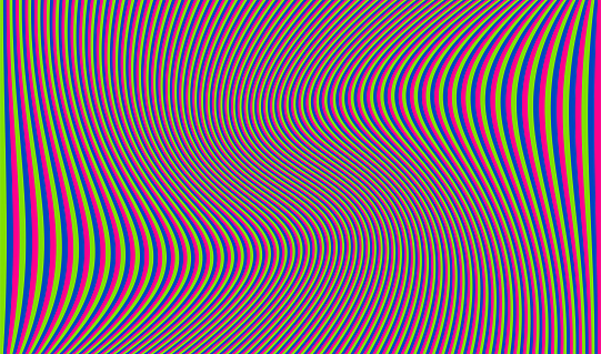 Vector Illustration of an Abstract Background Pattern with RGB Distorted Halftones Colorlines