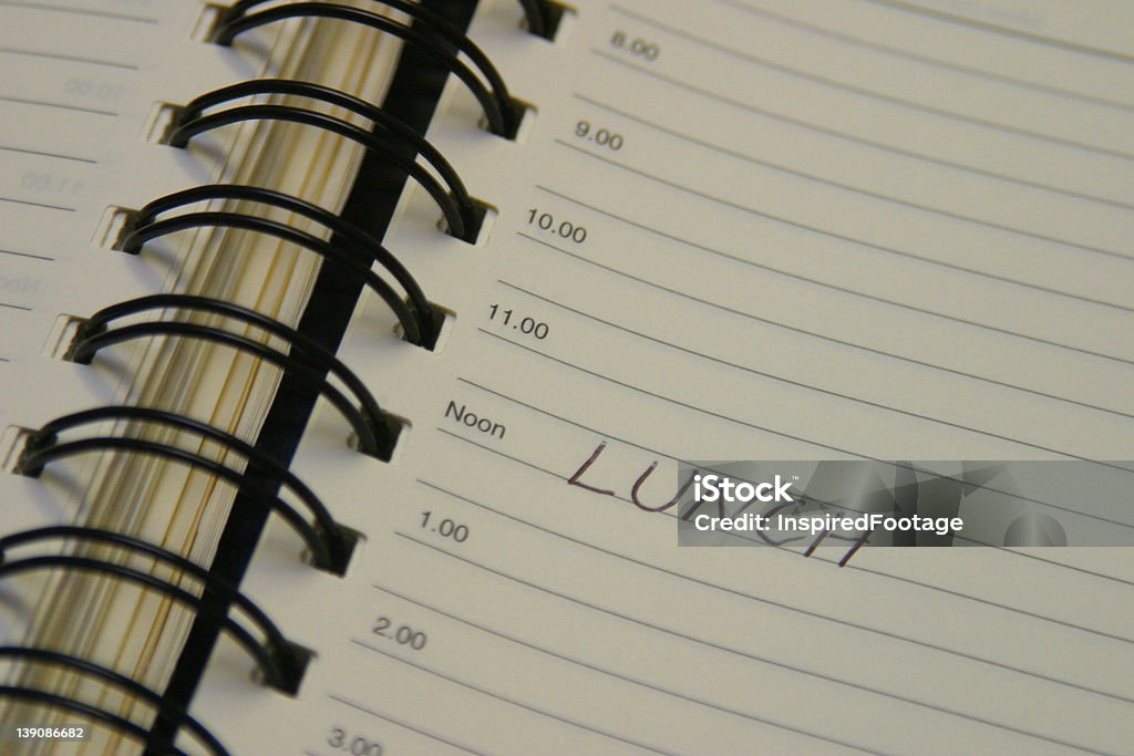 Almuerzo diario - Foto de stock de Calendario libre de derechos