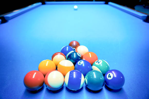 istock Billiards game - beginning of a game 1390867753