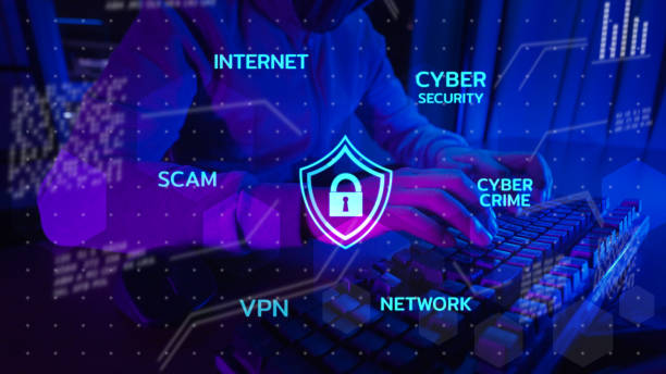 istock Secure payment online shopping digital wallet, mobile wallet safety, business man with computer VPN virtual private network internet cyber security cyber crime protection technology 1390868087