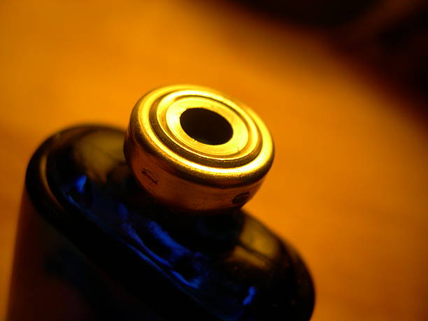 Top of a Cologne Bottle stock photo