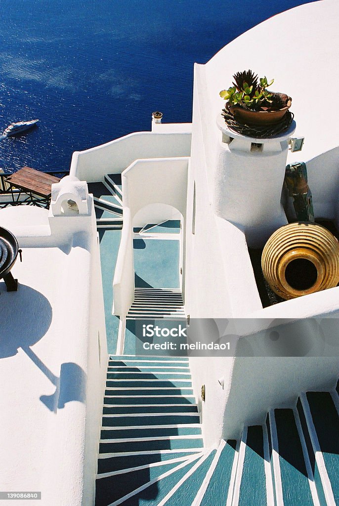 Santorini, Grecia - Foto de stock de Agua libre de derechos