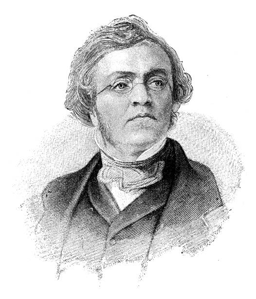 istock Portrait of famous authors from the past: William Makepeace Thackeray 1390871190