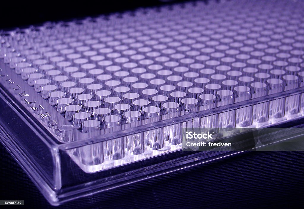 Sample storage plate Sample storage plate used in biomedical research Microplate Stock Photo
