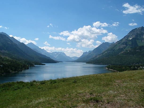 Lake Waterton stock photo