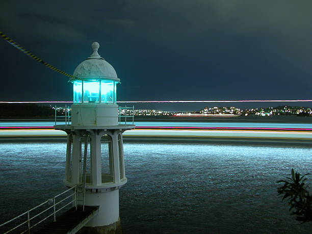 Sydney Ferry Goes Around The Lighthouse stock photo